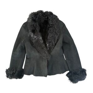 RARE vintage shearling and lamb fur jacket